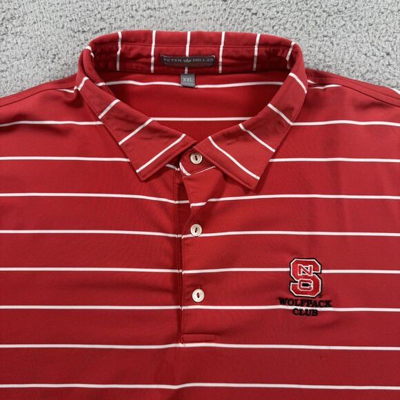 Peter Millar Shirt Men's XXL Red Polo Short Sleeve Performance Summer Comfort - Picture 1 of 10